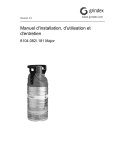 Manuel d`installation, d`utilisation et d`entretien