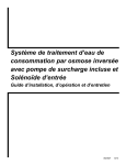 Système de traitement d`eau de consommation par