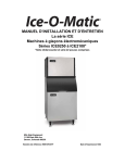 MANUEL D`INSTALLATION ET D`ENTRETIEN La série - Ice-O