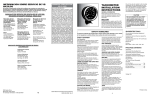 TACHOMETER INSTALLATION INSTRUCTIONS