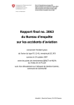 Rapport final no. 2063 du Bureau d`enqu&ecirc;te sur les