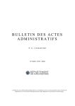 Bulletin des actes administratifs n°13 - 15 juillet 2015