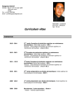 Curriculum vitae - Agence tunisienne de l`emploi