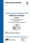 Information produit FORCE 5i Air Winch