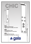 Installation and User`s Instructions Hydromassage Column