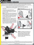 NOTES TECHNIQUES : INSTALLATION