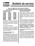 Bulletin de service