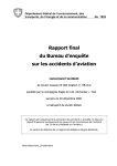 Rapport final du Bureau d`enquête sur les accidents d - SUST