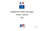 Catalogue des contrats et des stages Armées - Jeunesse