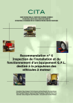 Recommandation n&deg; 6 Inspection de l`installation et du