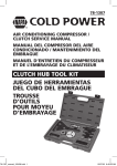 clutch hub tool kit juego de herramientas del cubo del embrague