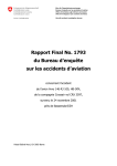 Rapport Final No. 1793 du Bureau d`enquête sur les - SUST