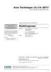 Avis Technique 14/15-2077 Multitrapress