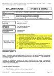 BULLETIN SERVICE N&deg; BS 08 B 0034 R2