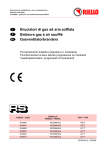 Bruciatori di gas ad aria soffiata Brûleurs gaz à air soufflé