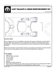 CAST TAILGATE & HINGE REINFORCEMENT KIT