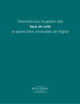 Directives pour la gestion des lieux de culte et autres biens