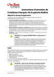 Instructions d`entretien de l`onduleur/chargeur de la gamme Radian