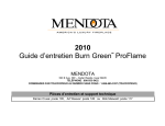 2010 Guide d`entretien Burn Green ProFlame
