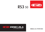 MANUEL D´ENTRETIEN RS3 50