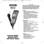 Precision Digital Moisture Meter with RS232 Output