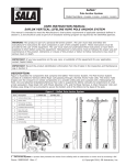 saflok VertIcal lIfelIne rope pole anchor systeM