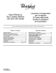 High-Efficiency Top-Loading Washer Use and
