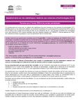 Questionnaire sur les statistiques relatives aux sciences et