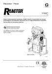 312430T - Reactor, Hydraulic Proportioners, Repair