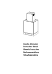 Libretto di Istruzioni Instructions Manual Manuel d`Instructions