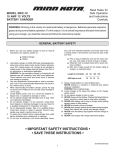 important safety instructions &bull; &bull; save these instructions