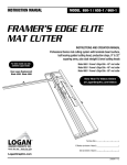 FRAMER`S EDGE ELITE MAT CUTTER