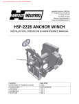 HSF-2226 ANCHOR WINCH