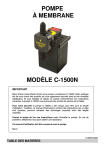 POMPE À MEMBRANE MODÈLE C