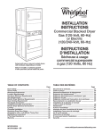 installation instructions instructions d`installation