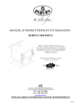 MANUEL D`INSTRUCTIONS ET D`UTILISATION