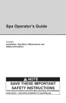 Guide de l`opérateur 2011 pour les spas