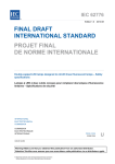 final draft international standard projet final de norme internationale