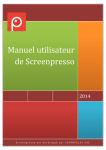 Manuel utilisateur de Screenpresso