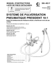 SYSTEME DE PULVERISATION PNEUMATIQUE PRESIDENT 10:1