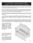 4 in 1 Crib (4401) - Assembly and Operation Manual
