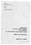 Séminaire sur les statistiques de l`emploi et du secteur non