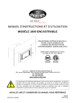 manuel d`instructions et d`utilisation mod&egrave;le 1600
