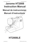 Janome HT2008 manual
