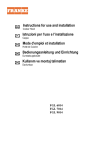 Instructions for use and installation Istruzioni per l`uso e l