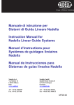 Manuale di istruzione per Sistemi di Guida Lineare Nadella