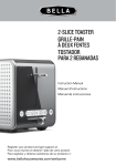 2-slice toaster grille-pain &agrave; deux fentes tostador para 2 rebanadas