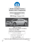 2008 Dodge Charger (LX) Dealer Installed Factory