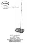 Evolution 3 Manual Carpet Sweeper Model 830