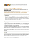Subvention d`&eacute;valuation de programme de 2005-2006